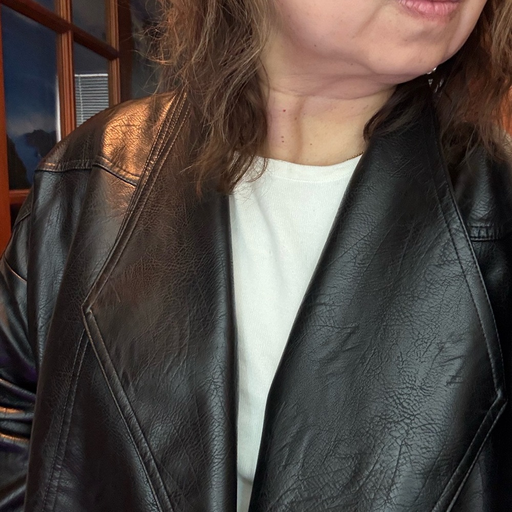 Nasty gal Faux leather oversized maxi